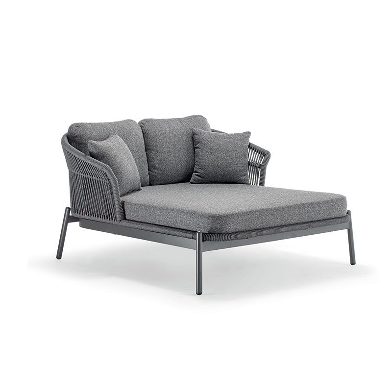 Panama fabric sun lounger