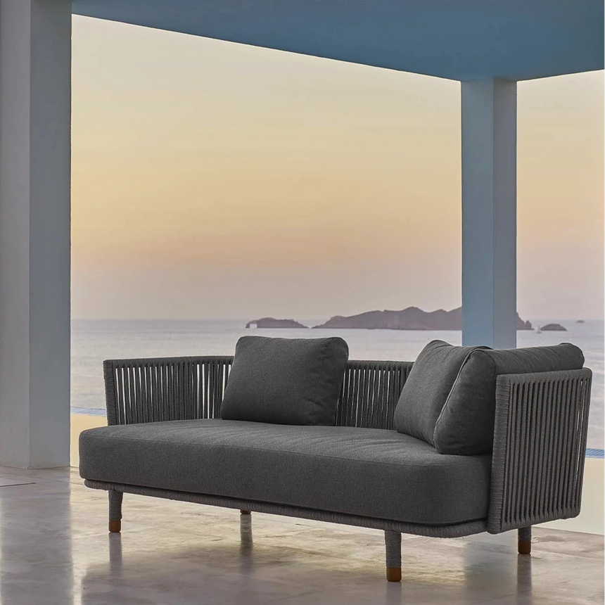 Moments 3 személyes szövet kerti kanapé