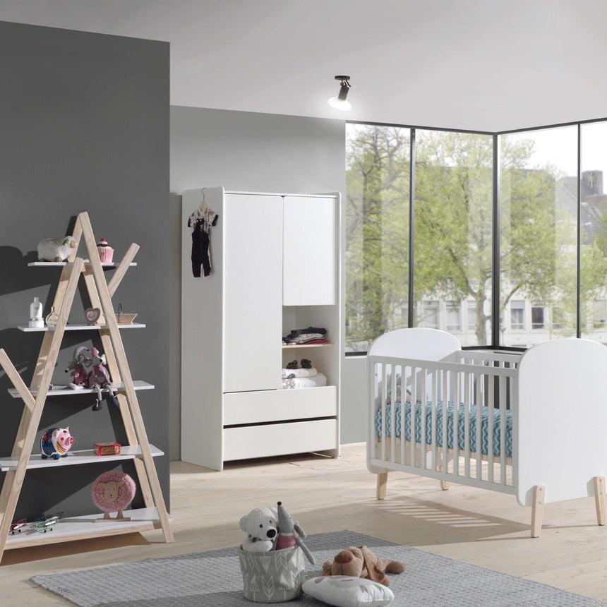 Kiddy 2-door wooden children's wardrobe