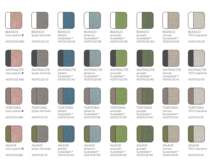 Nardi Komodo 5 fabric garden modular sofa