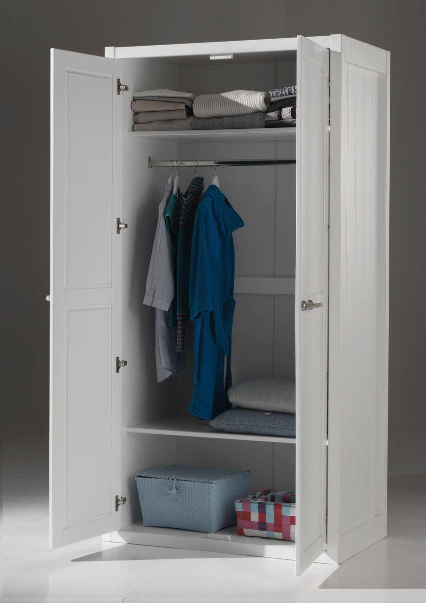Lewis 2-door wooden children's wardrobe