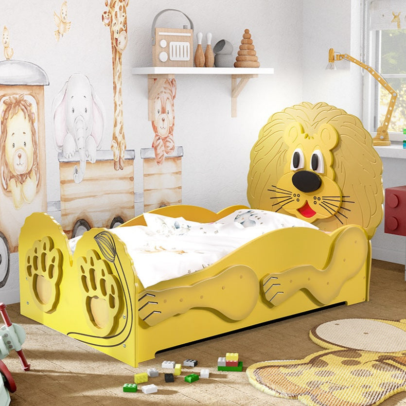 Lion wooden children's bed
