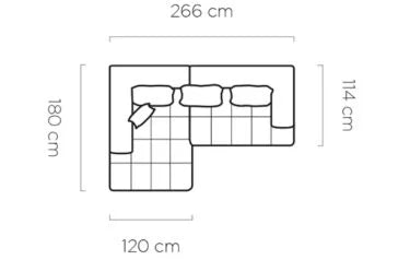 Magnetic S balos kanapé