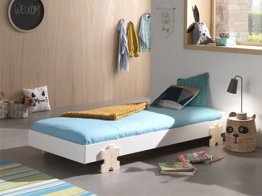 Modulo Puzzle wooden children's bed, 90x200