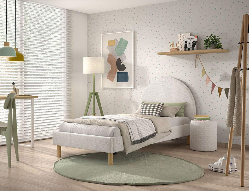 Moon curly children's pouf