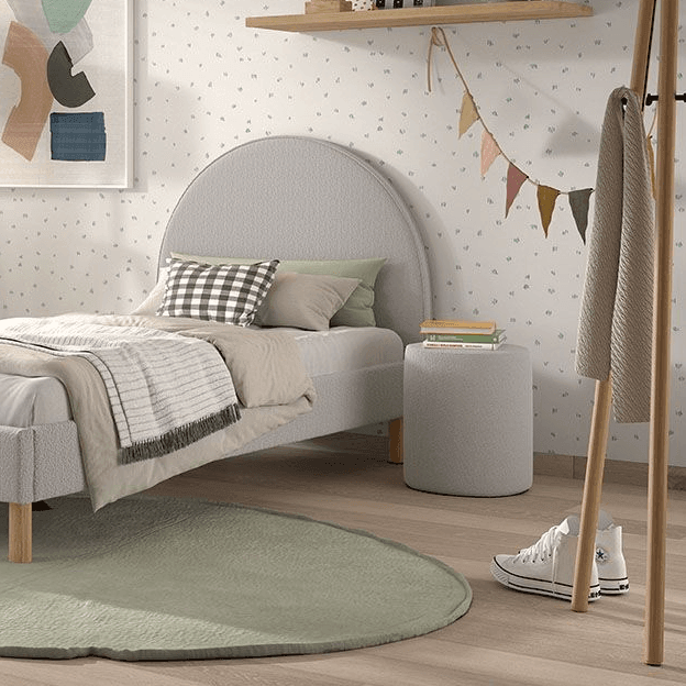 Moon curly children's pouf