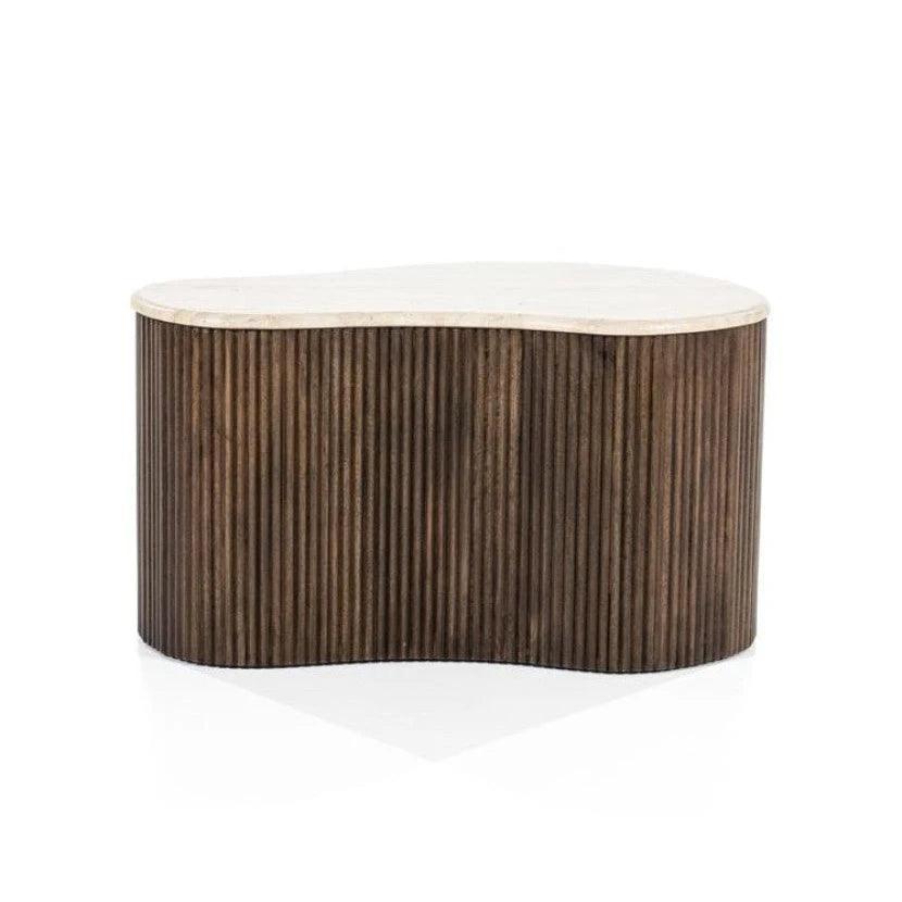 Mari mészkő dohányzóasztal