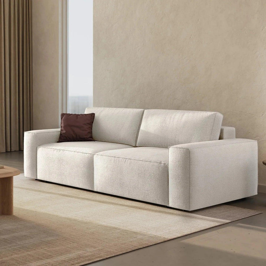 Jodie 3-seater bouclé sofa 247x107