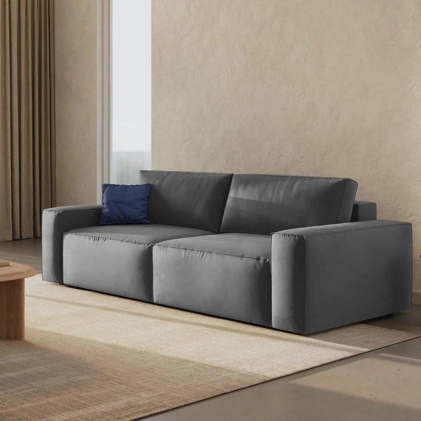 Jodie 3-seater velvet sofa 247x107