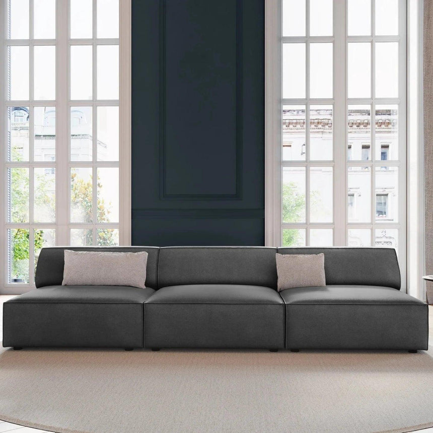 Jodie 3 személyes bársony kanapé karfa nélkül