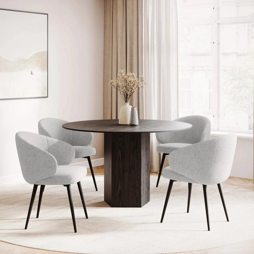 Bromi fabric chair set