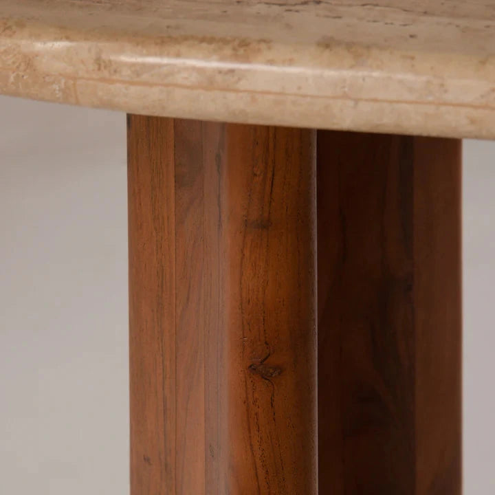 Cleo limestone coffee table