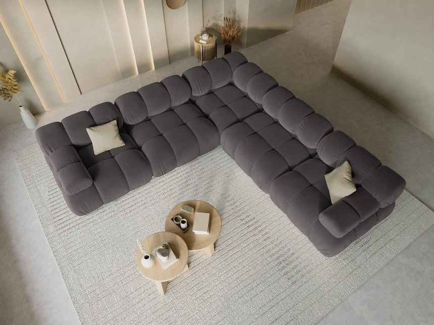 Bellis velvet corner sofa