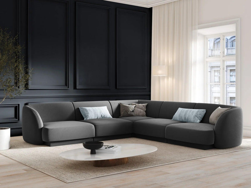 Miley bársony sarokkanapé 255x255