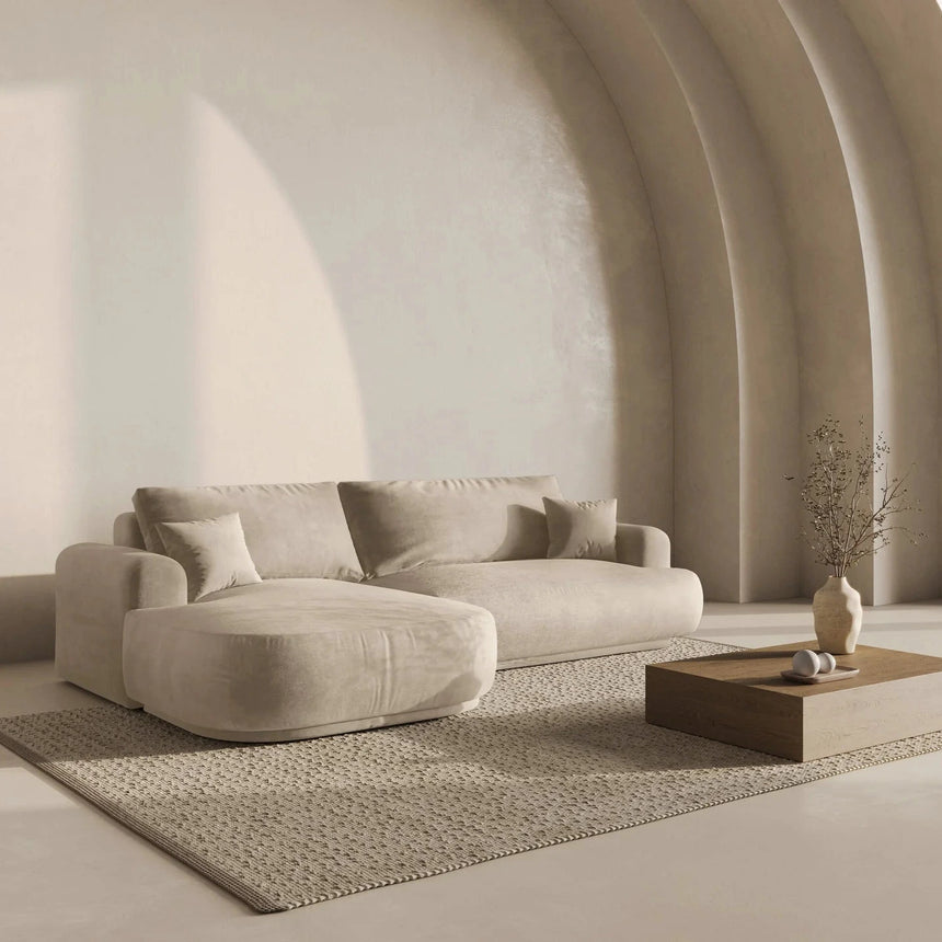 Ella balos bársony sarokkanapé