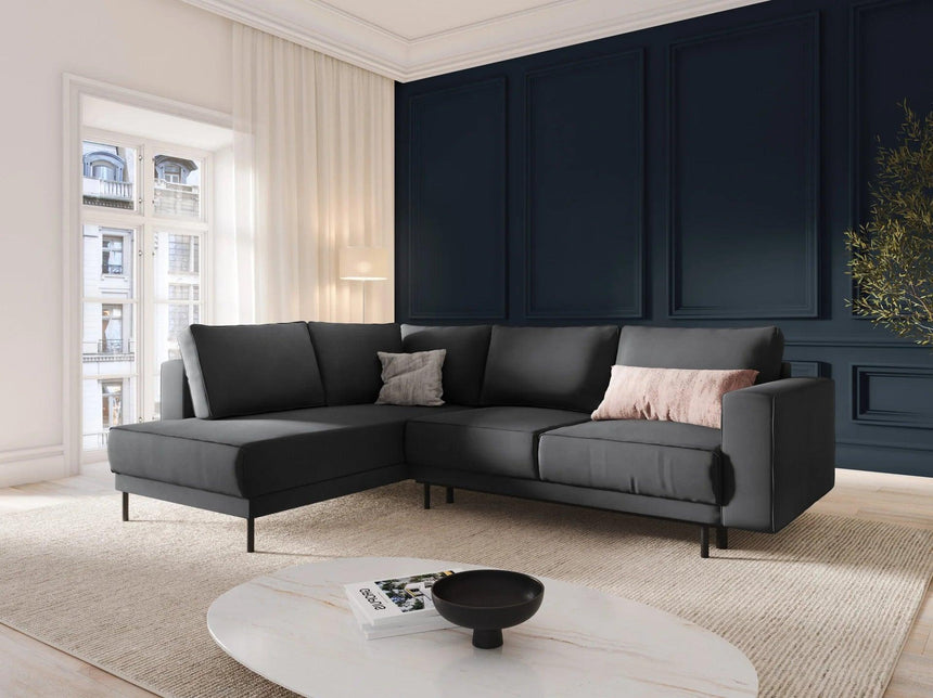 Caro balos bársony sarokkanapé