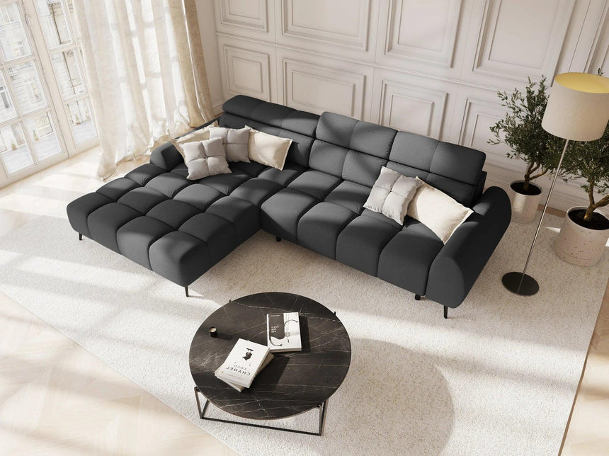 Alyse left-hand fabric corner sofa