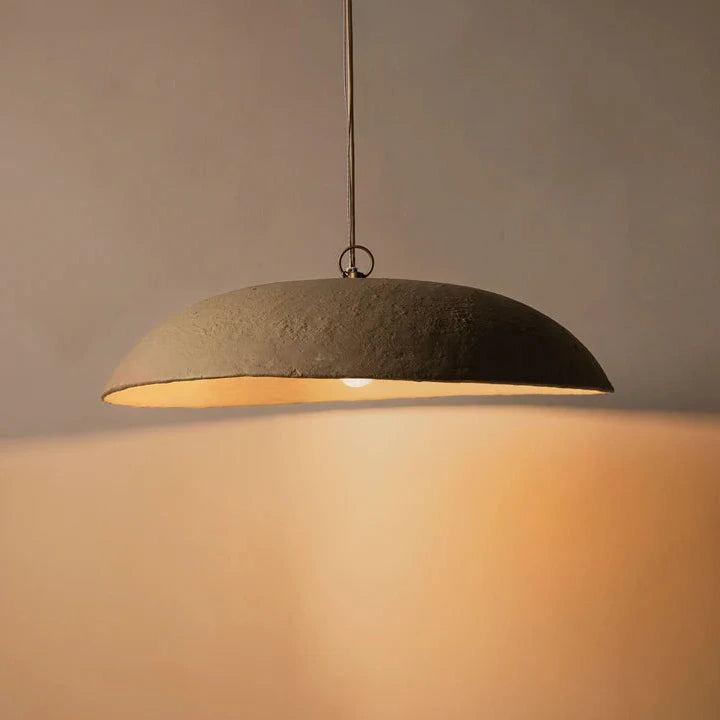 Calantha papier-mâché pendant lamp