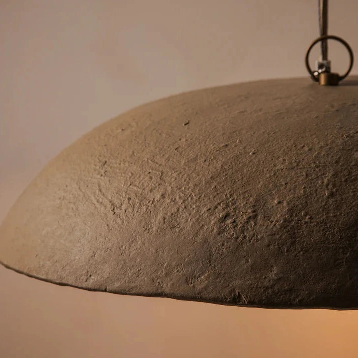 Calantha papier-mâché pendant lamp