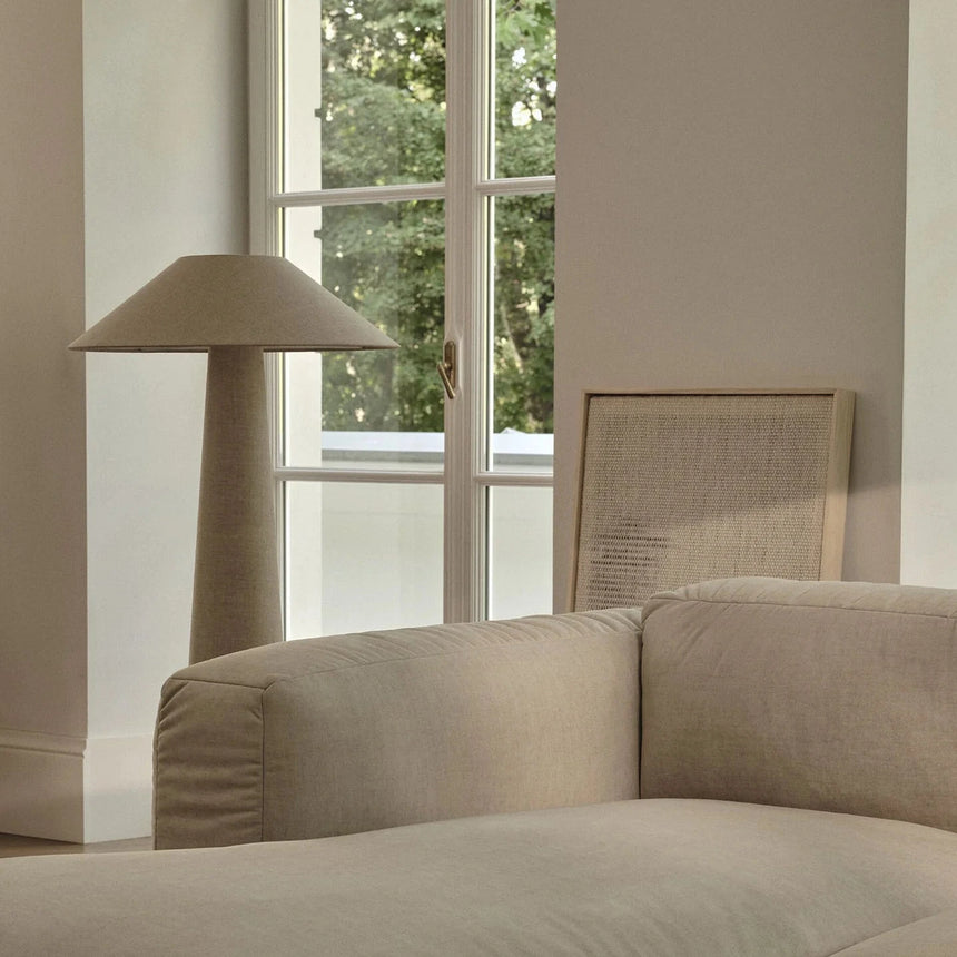 Dione vászon asztali lámpa Ø50