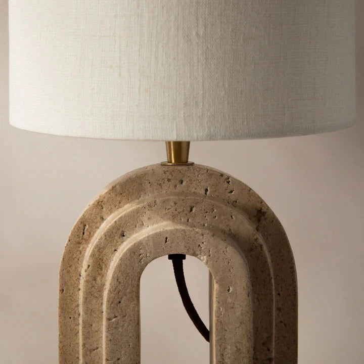 Doris mészkő asztali lámpa