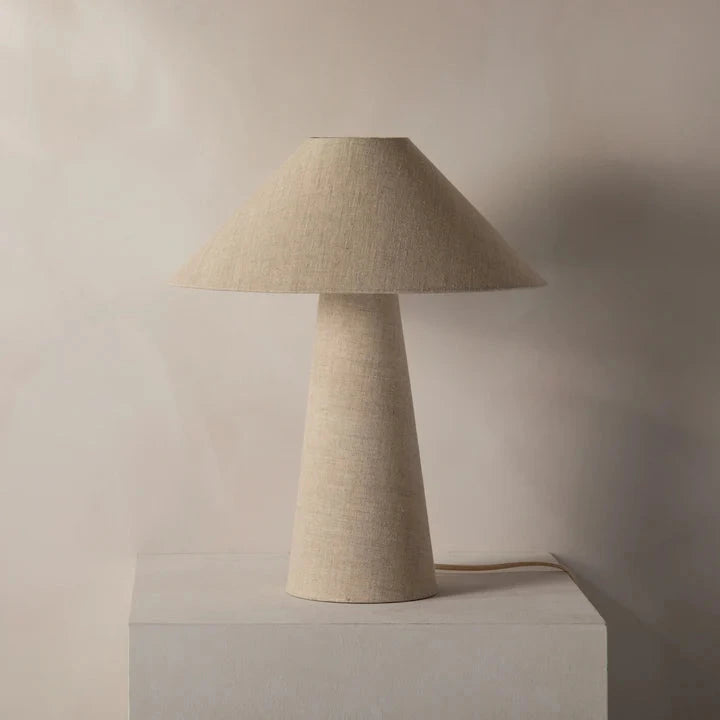 Dione canvas table lamp Ø38