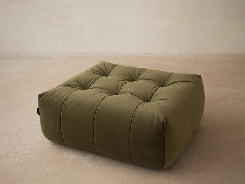 Bloom velvet pouf