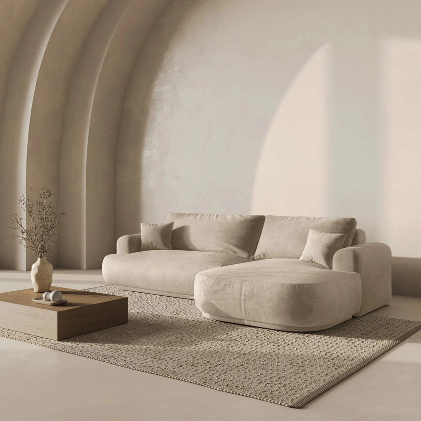 Ella jobbos bársony sarokkanapé