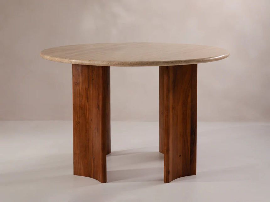 Cleo limestone dining table