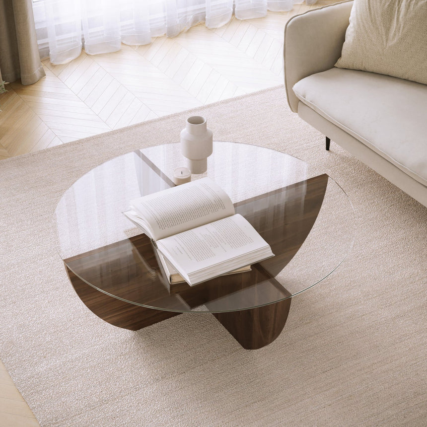 Astrid glass coffee table