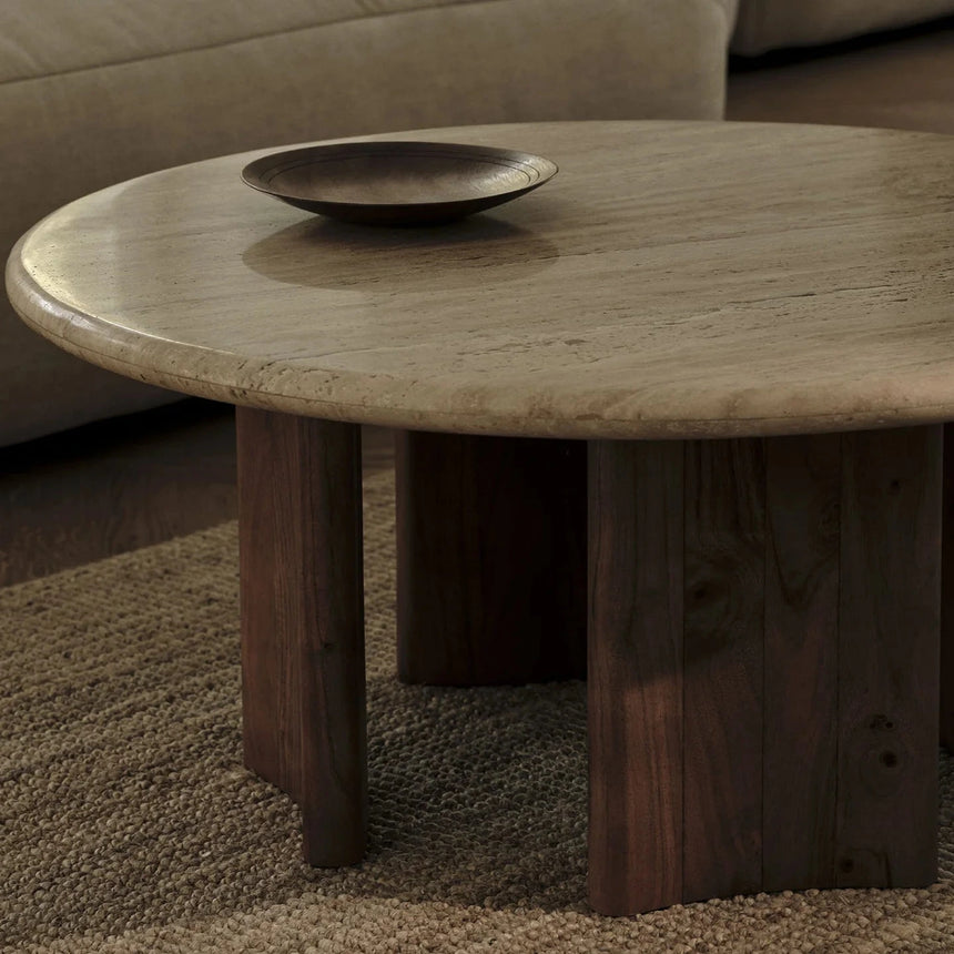 Cleo Limestone Coffee Table