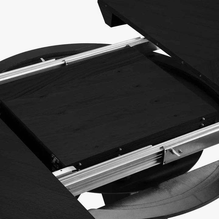 Toni extendable wooden dining table Ø120