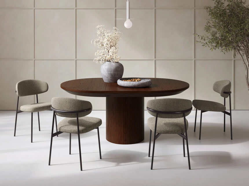 Nicole extendable wooden dining table