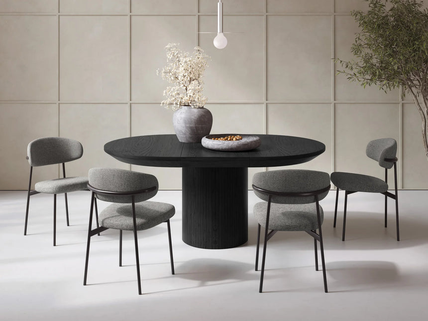 Nicole extendable wooden dining table