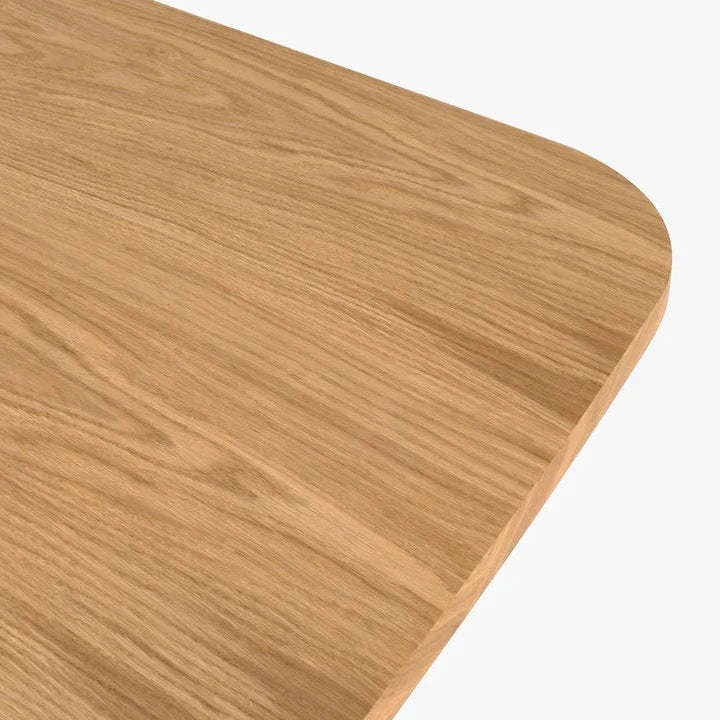 Mana extendable wooden dining table with natural legs