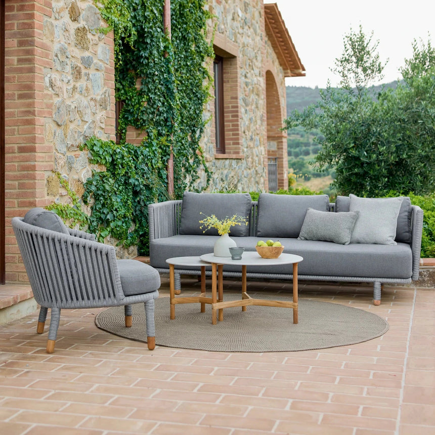 Moments 3 személyes szövet kerti kanapé