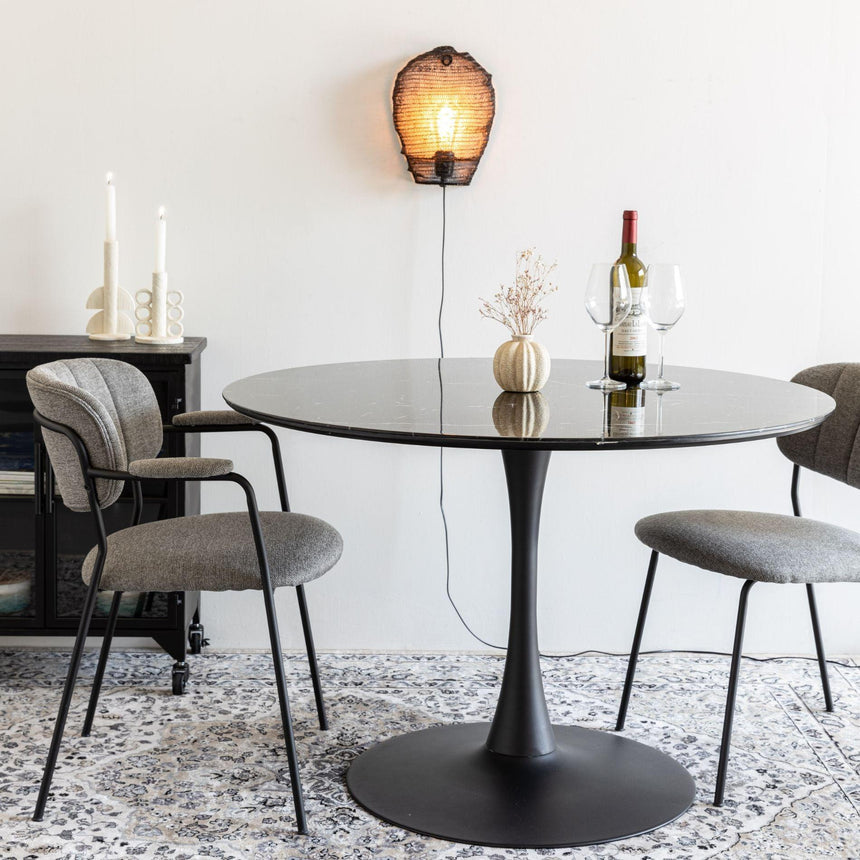 Maru márvány hatású étkezőasztal Ø110-13