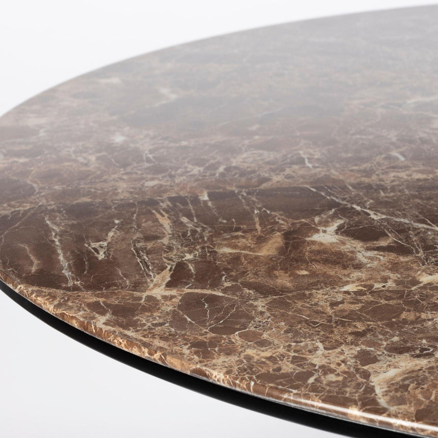 Maru márvány hatású étkezőasztal Ø110-3