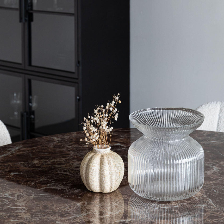 Maru márvány hatású étkezőasztal Ø110-6