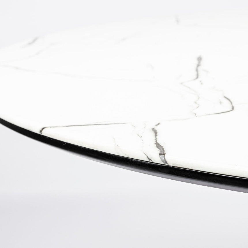 Maru márvány hatású étkezőasztal Ø110-8