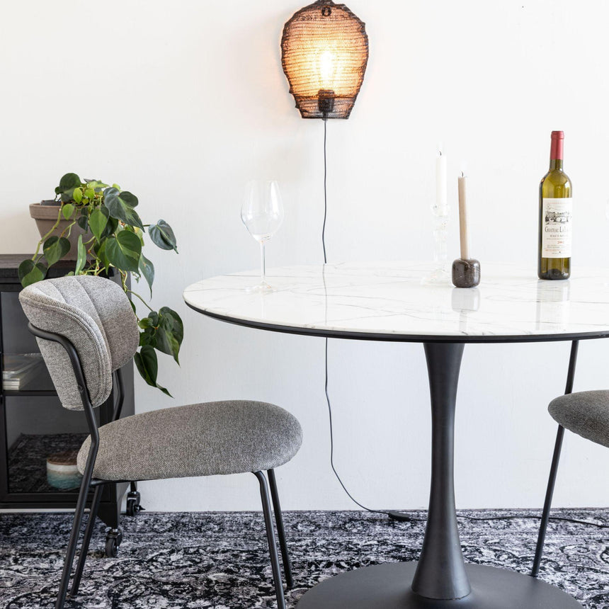 Maru márvány hatású étkezőasztal Ø110-10