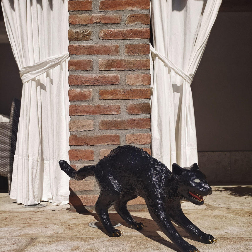 Cujo the cat műgyanta asztali lámpa-4