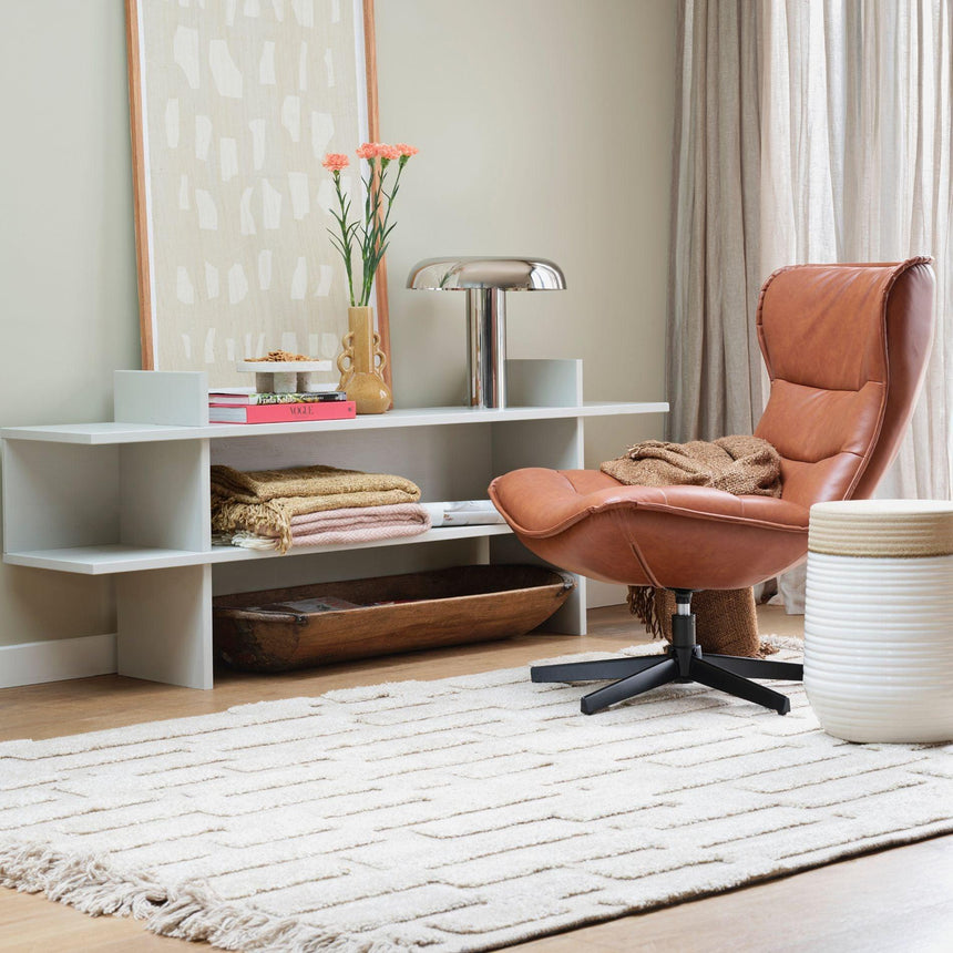 Jana fehér lakkozott fenyő polc-4