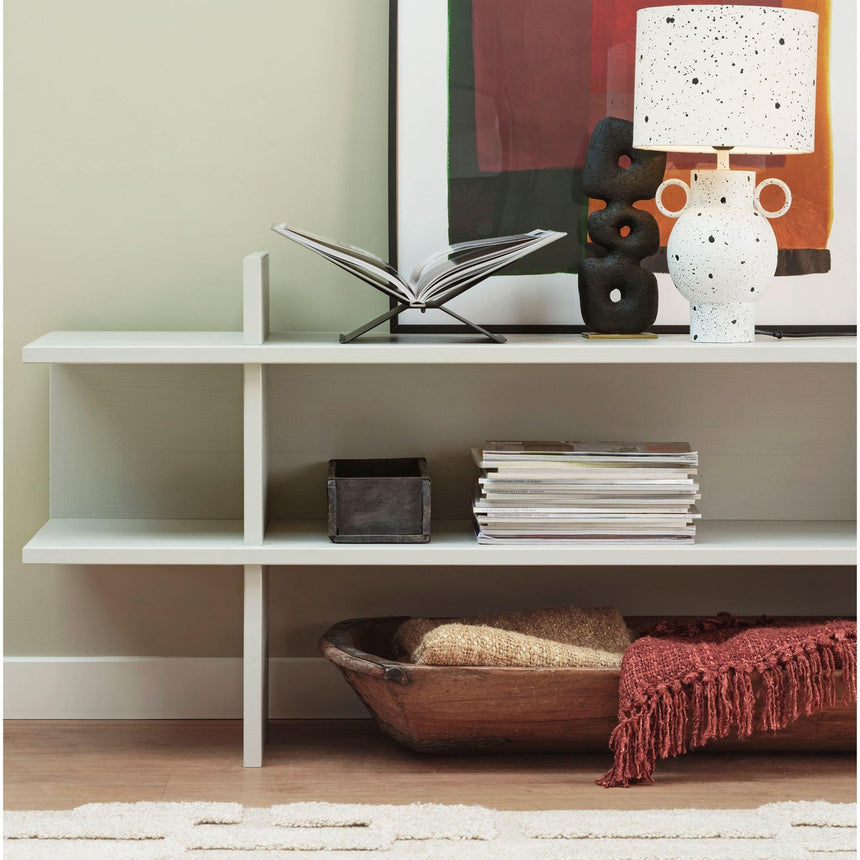 Jana fehér lakkozott fenyő polc-5