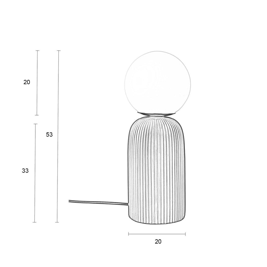 Dash brown rice üveg asztali lámpa nagy-5