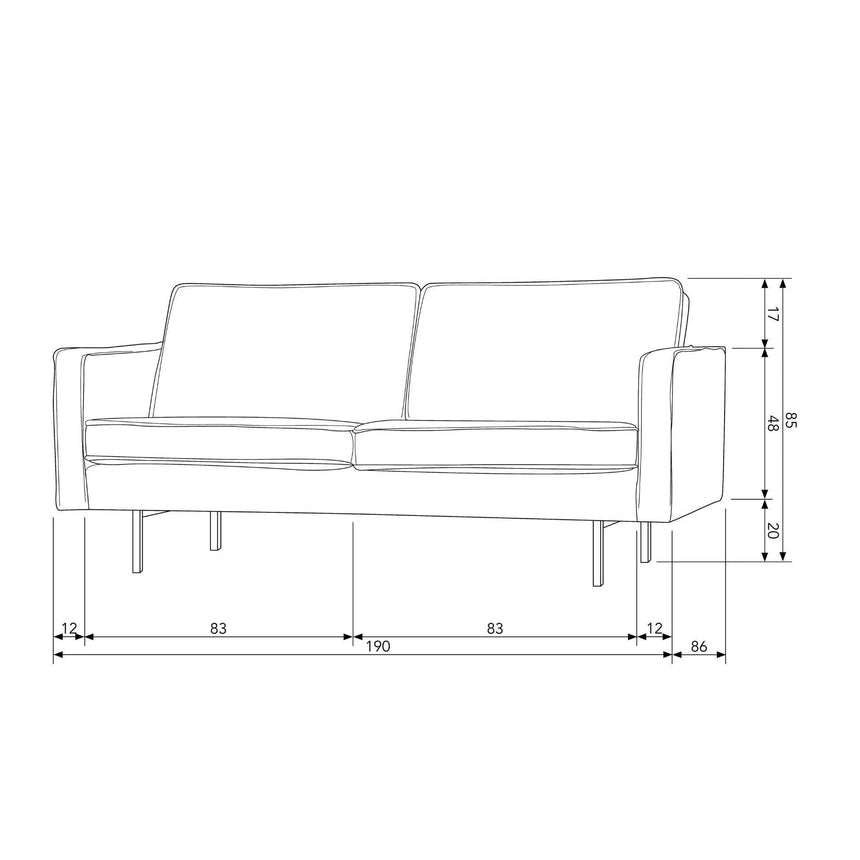 Rodeo 2,5 üléses buklé kanapé-5