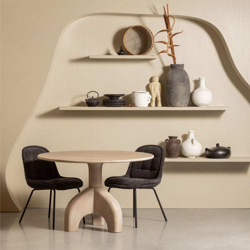 Smooth fa étkezőasztal Ø120-3