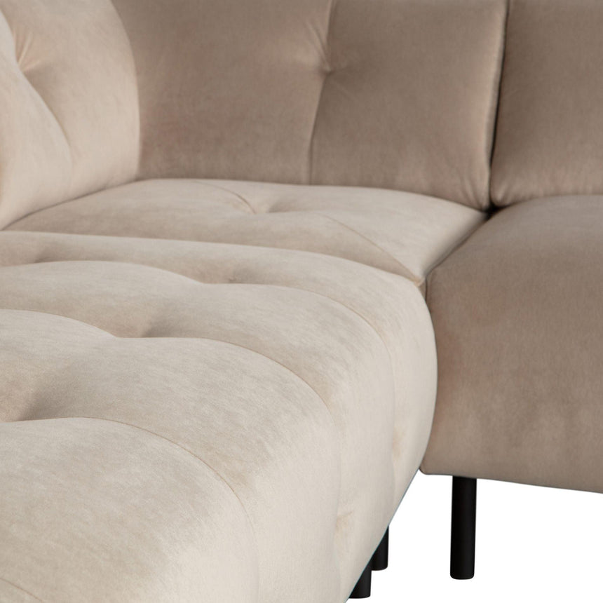 Lloyd jobbos bársony sarokkanapé-10