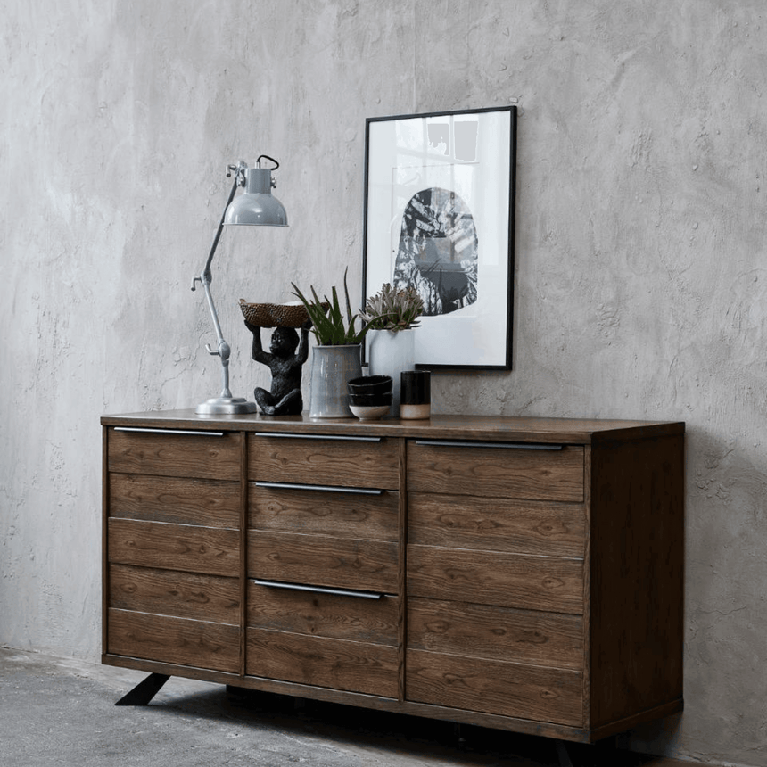 Arno 2 ajtós, 3 fiókos fa komód-4