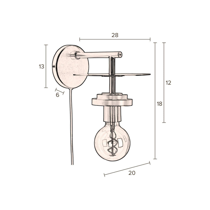 Aden fém falilámpa-5